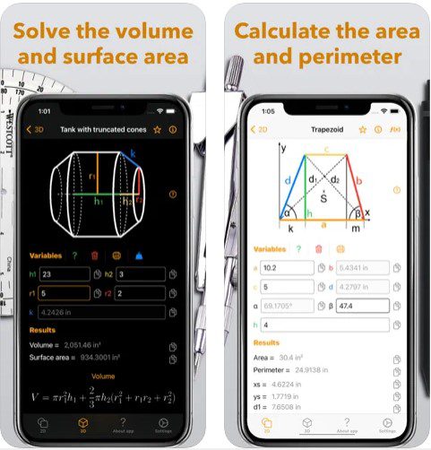 geometry problem solving app