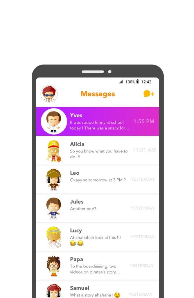 Xooloo Messenger Kids screen 2