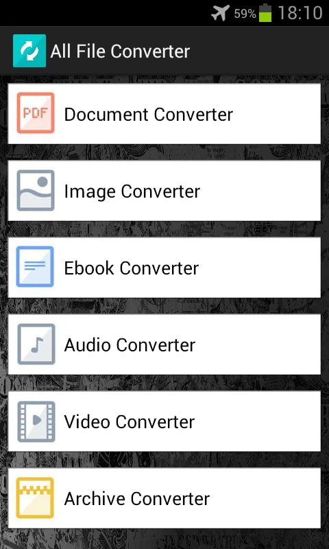 All File Converter screen 1
