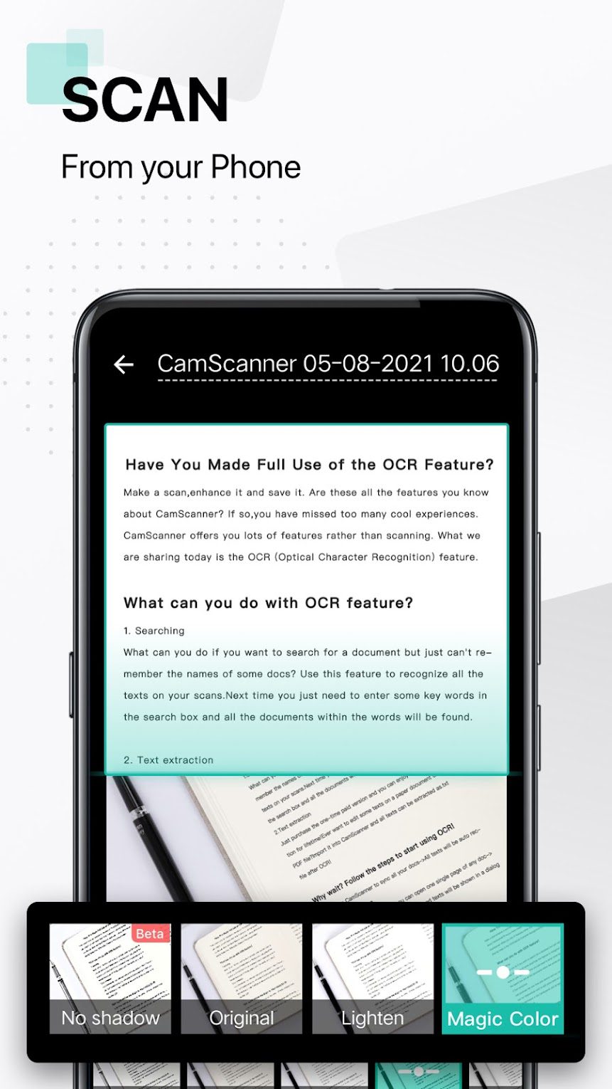CamScanner screen 1