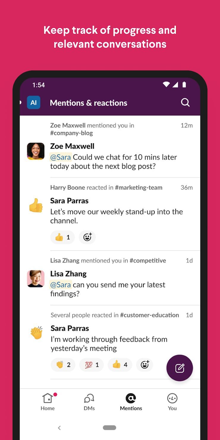 Slack screen 3