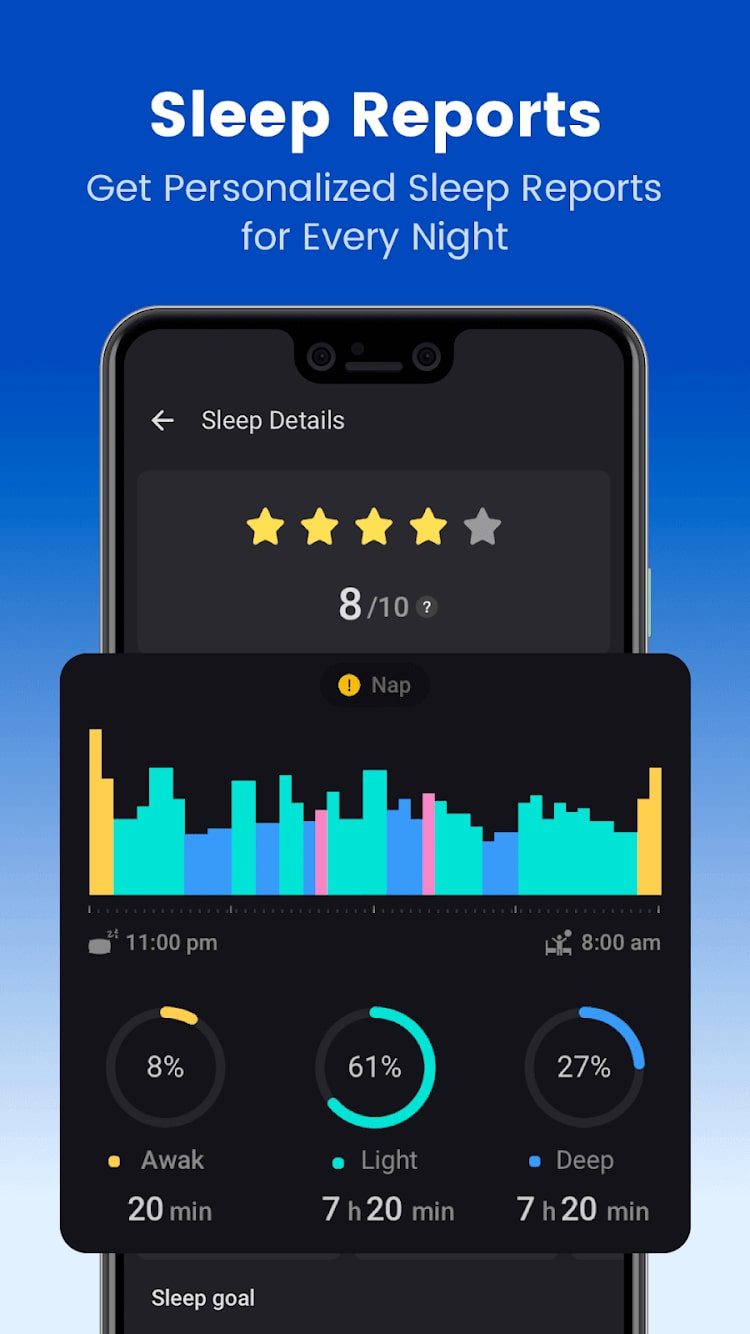 Sleep Monitor screen 1