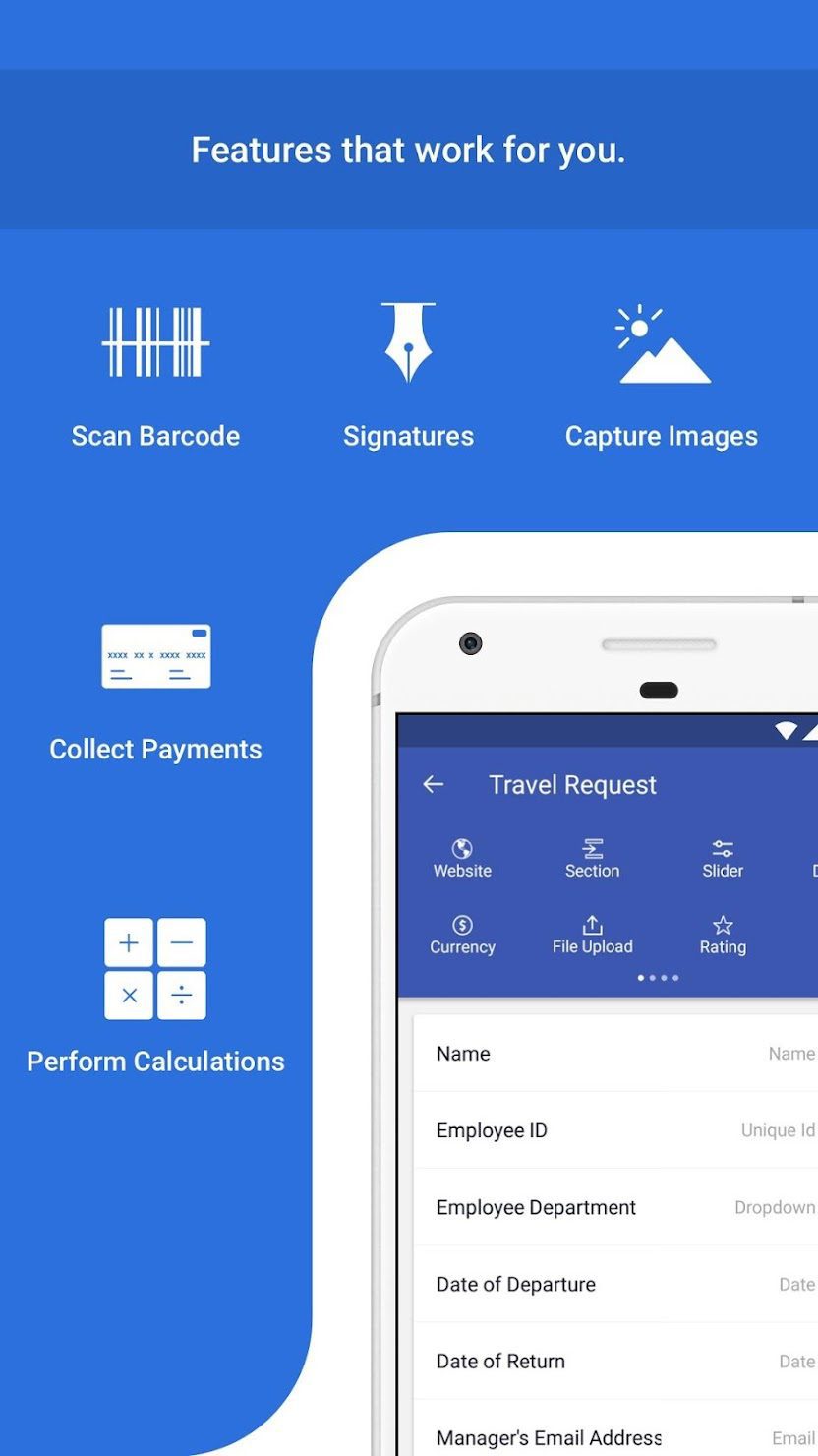 Zoho Forms screen 1