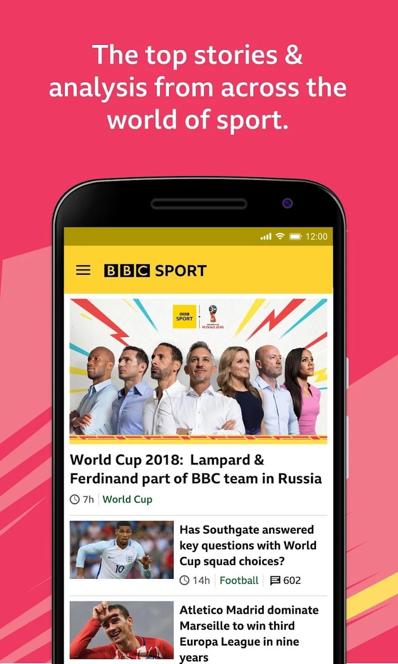 BBC Sport screen 1