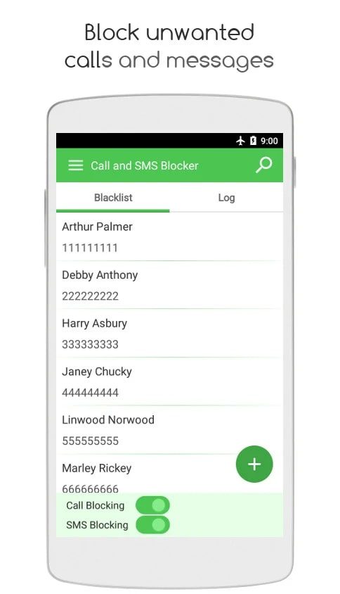 Call Blocker and SMS Blocker screen 1