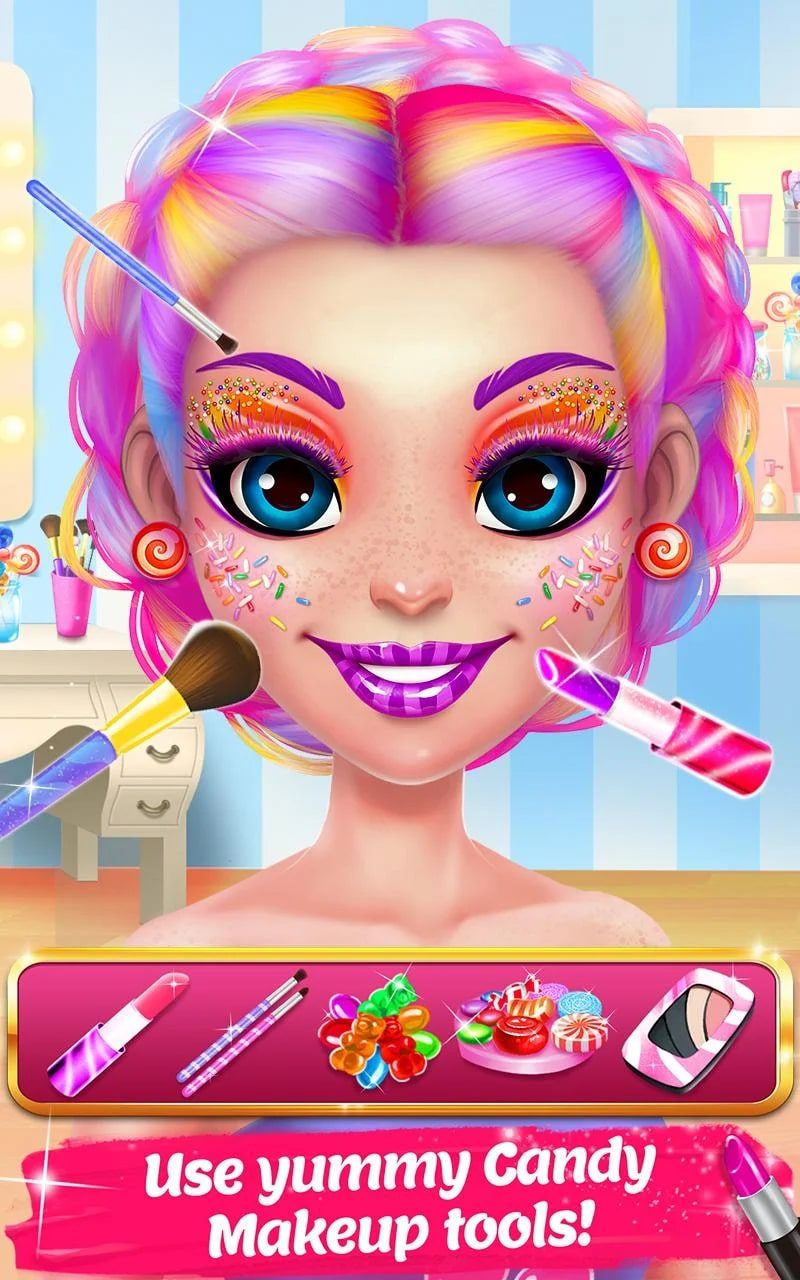 Candy Makeup Beauty Game screen 2