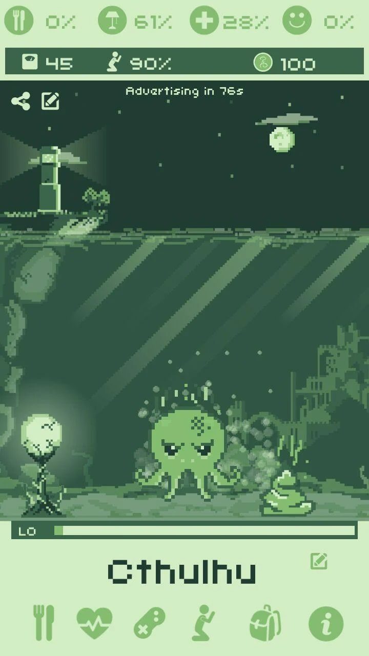 Cthulhu Virtual Pet screen 1