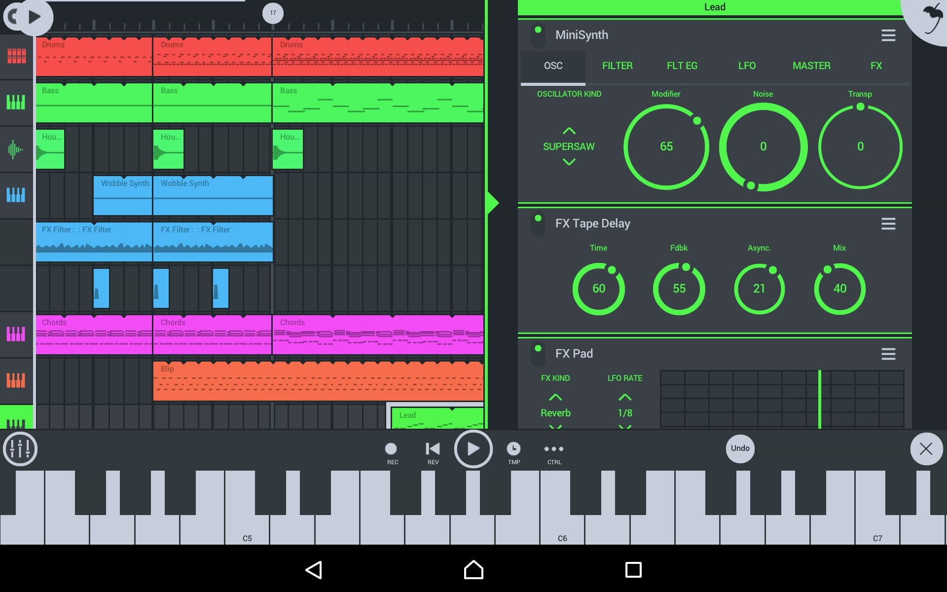 FL Studio Mobile screen 1