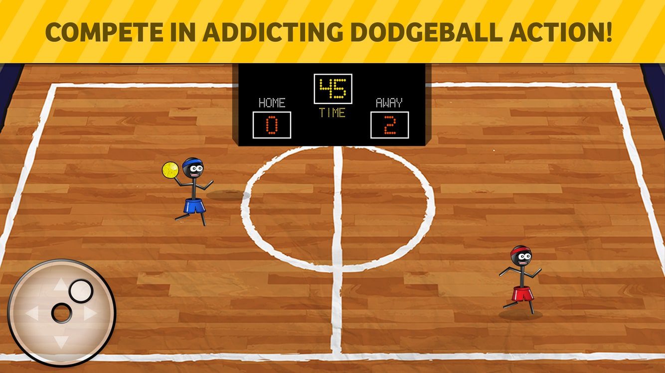 Stickman 1-on-1 Dodgeball screen 1