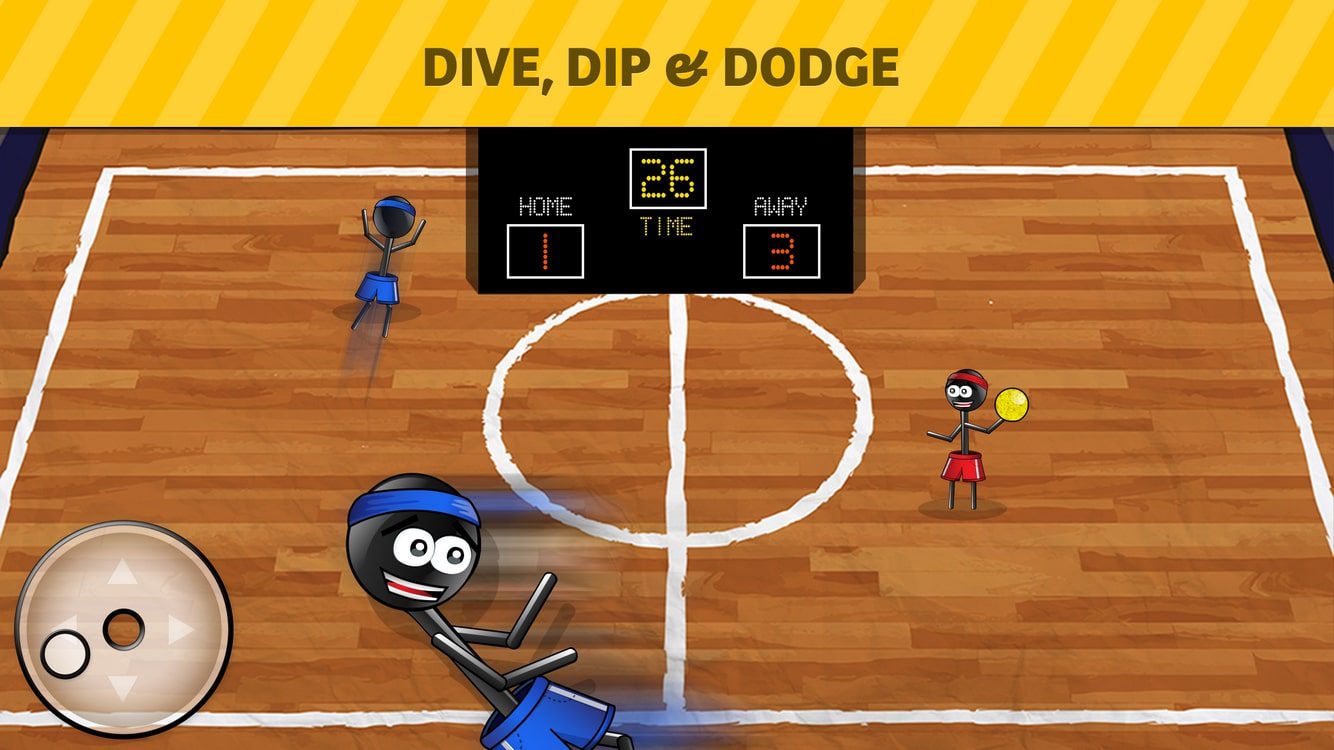 Stickman 1-on-1 Dodgeball screen 2