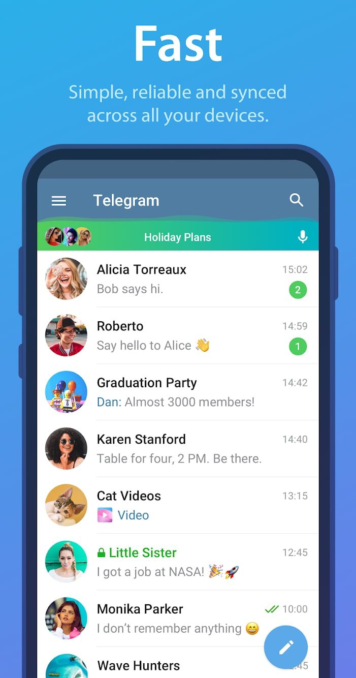Telegram screen 1