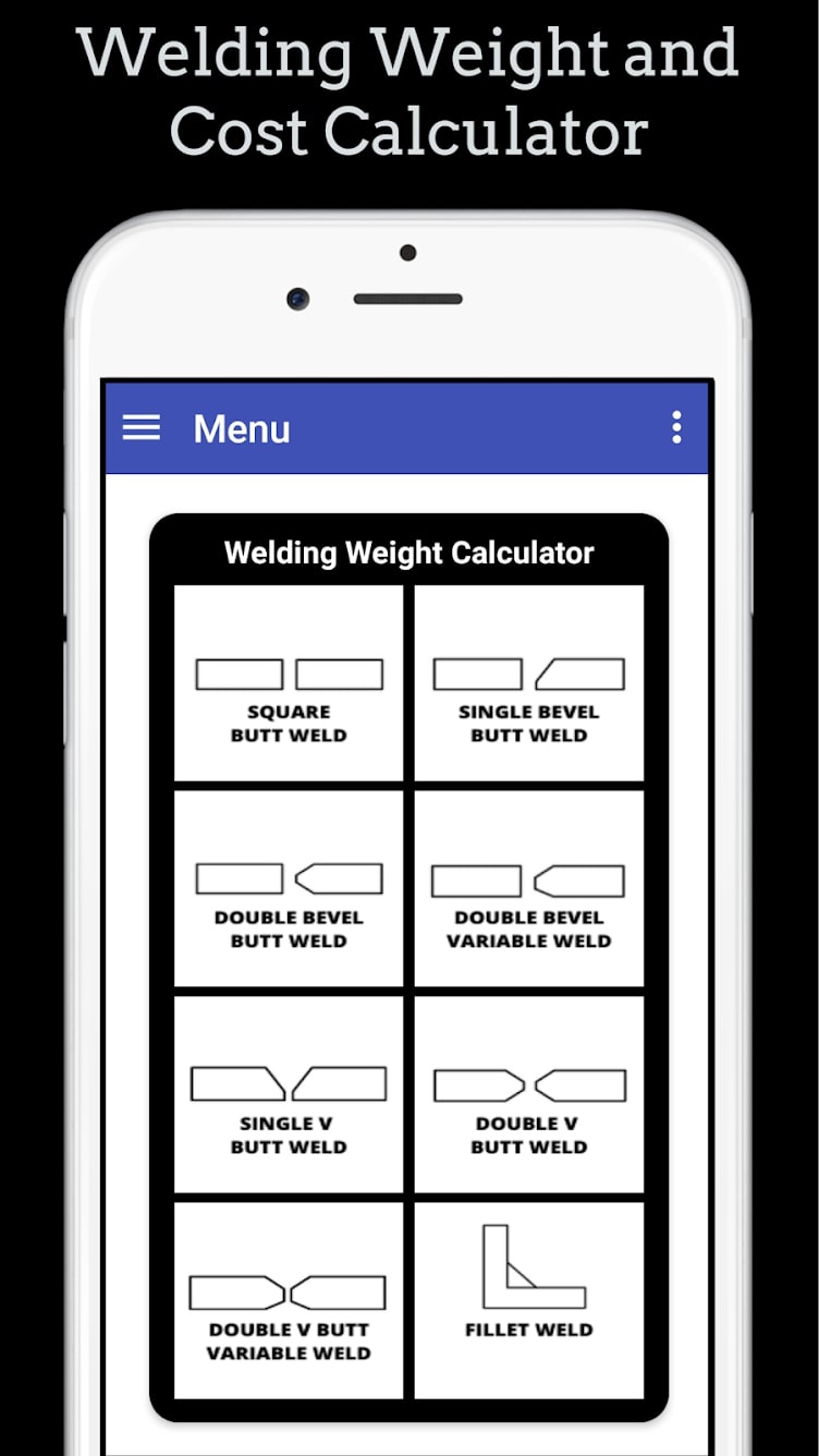 Welding Weight and Cost Calculator screen 1 (1)