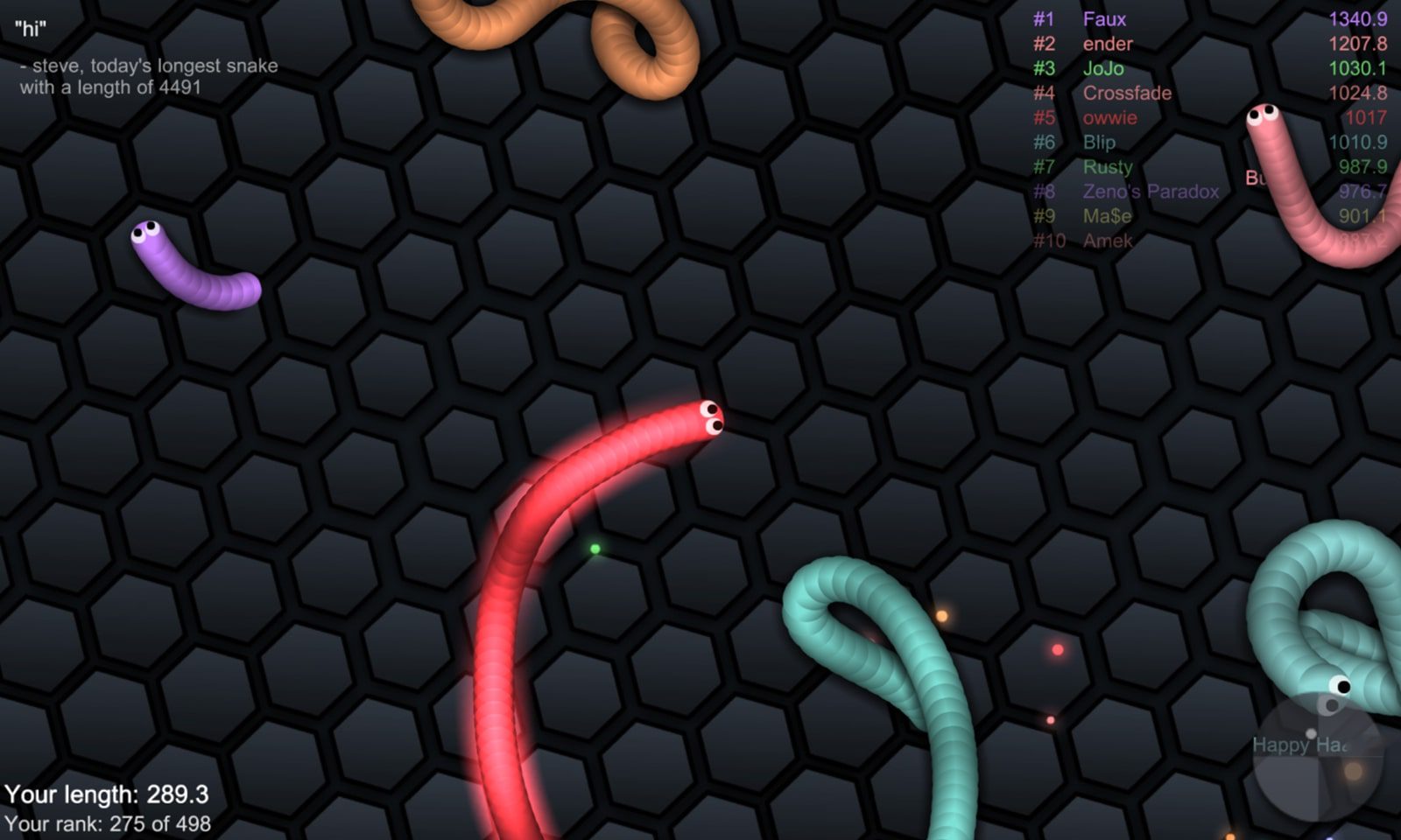 slither.io screen 1
