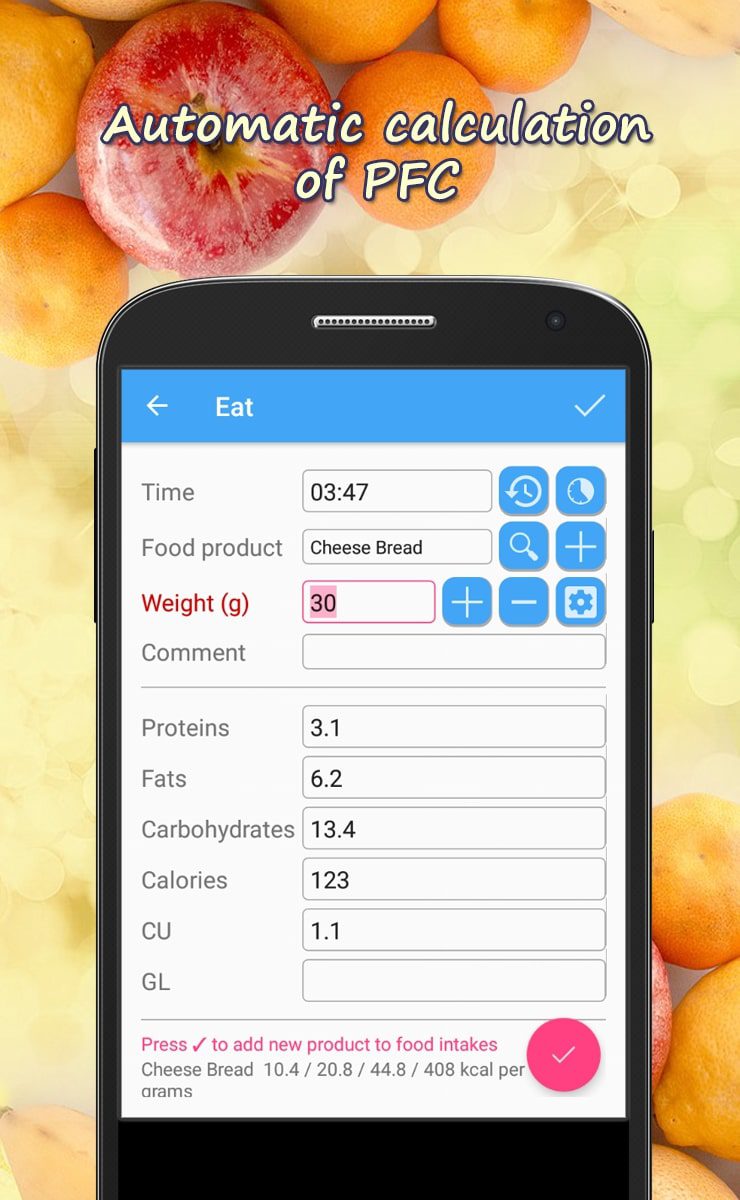 Calorie Counter HiKi screen 2