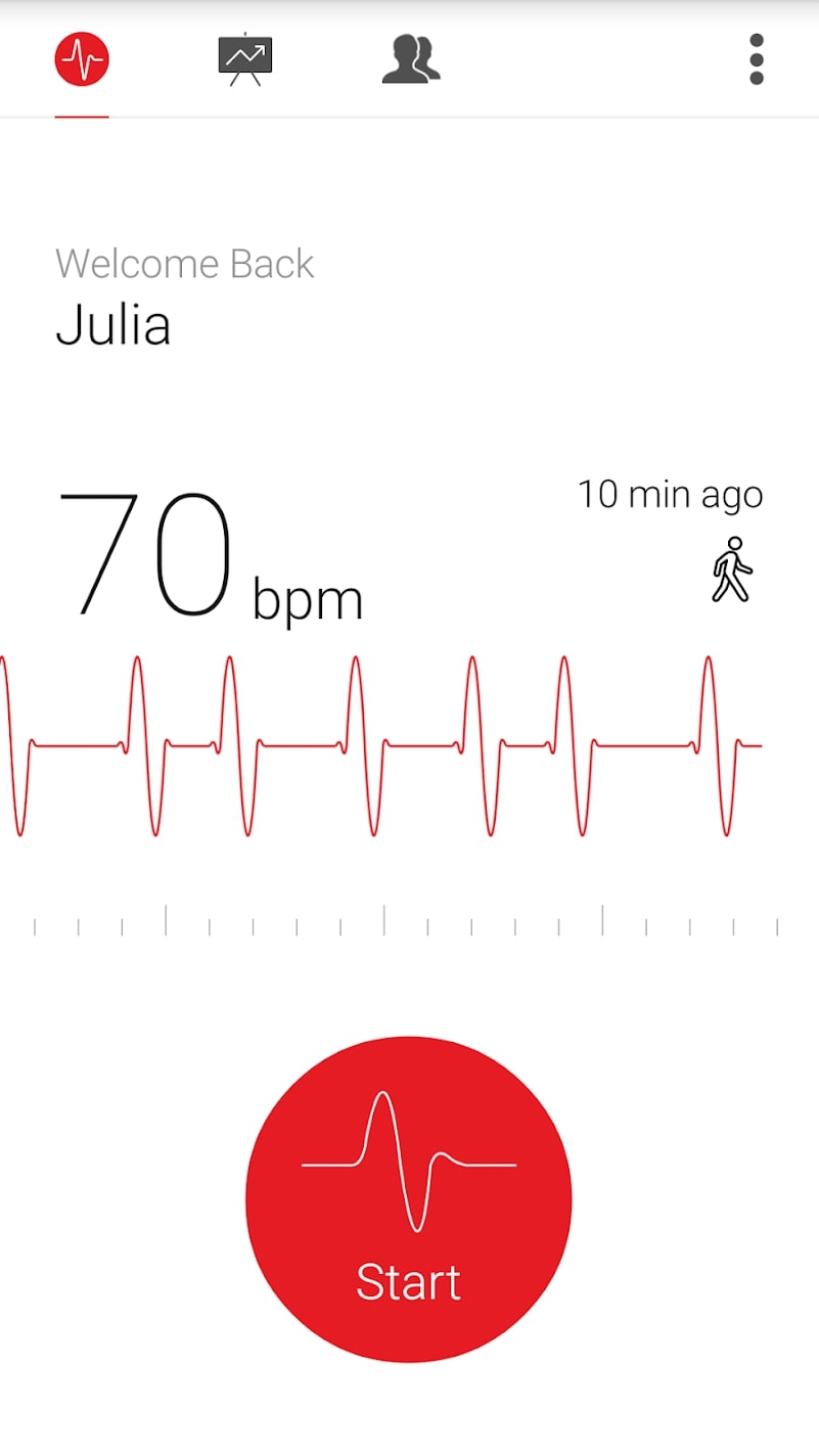 Cardiograph screen 1