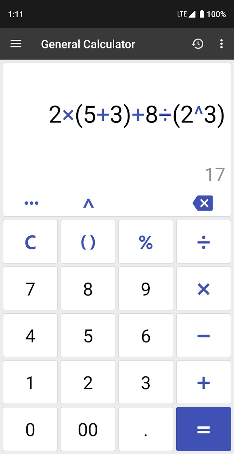 ClevCalc screen 2