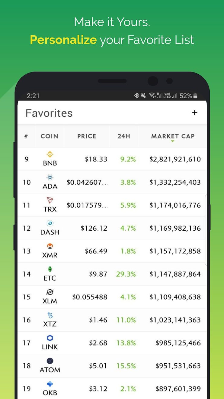 CoinGecko screen 1