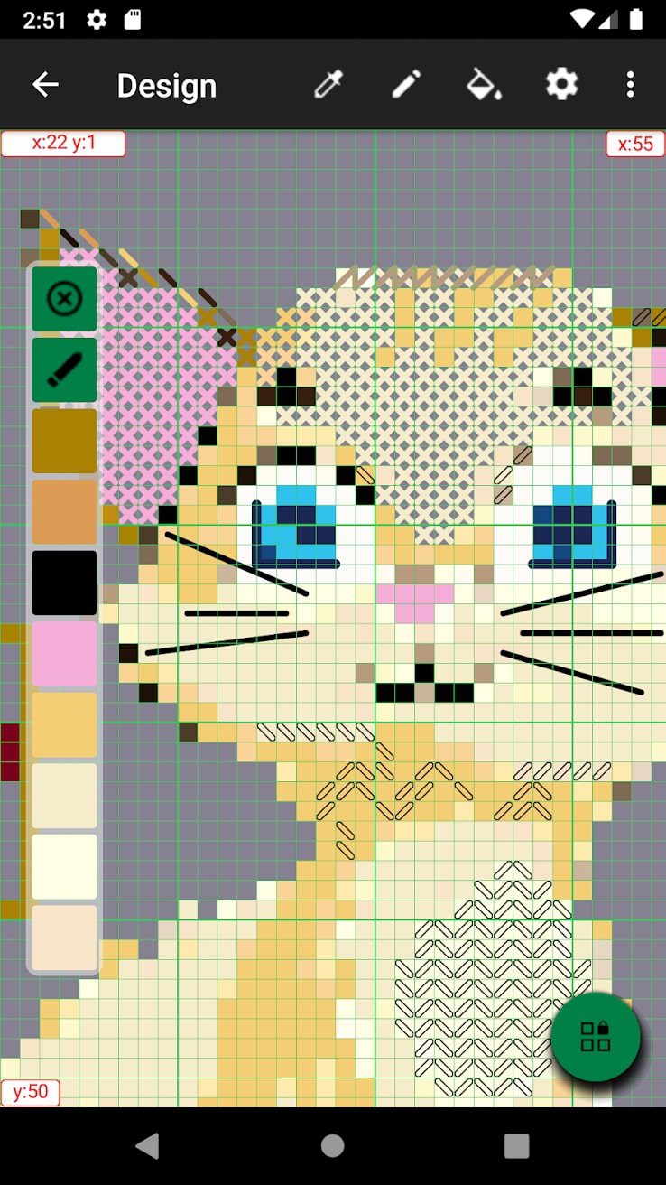 CrossStitch Editor screen 2