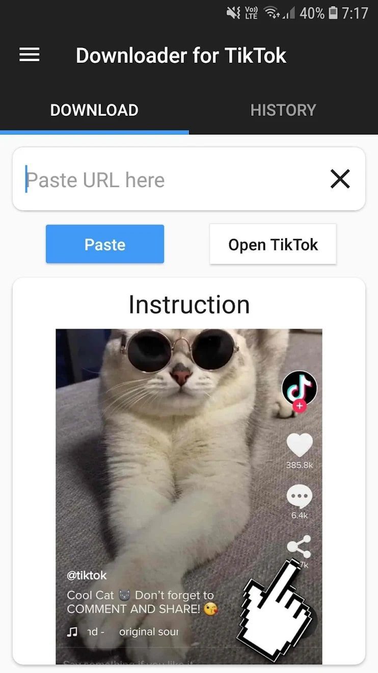 Downloader for TikTok screen 1