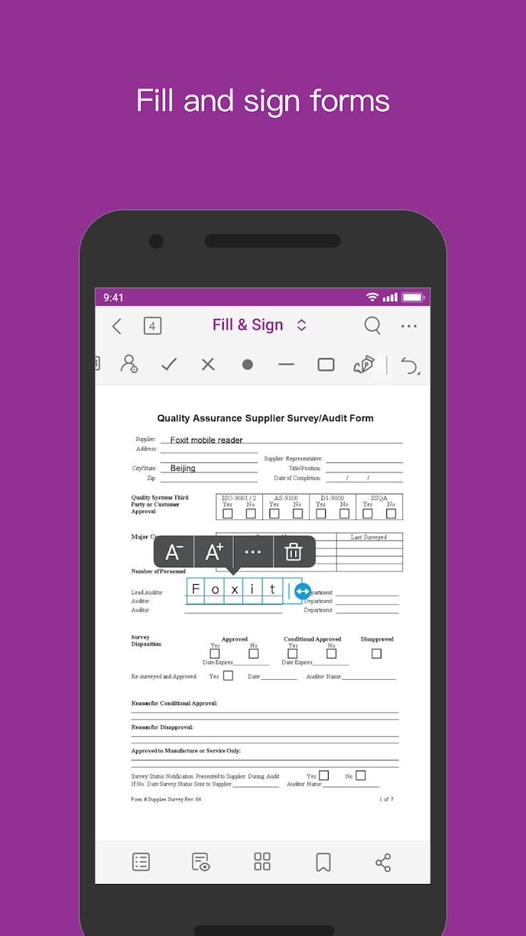 Foxit PDF Editor screen 2