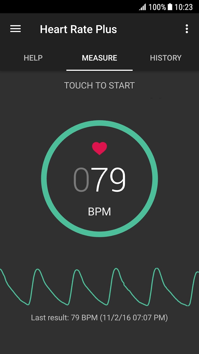 Heart Rate Plus screen 1