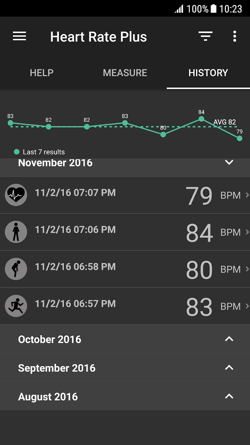 Heart Rate Plus screen 2