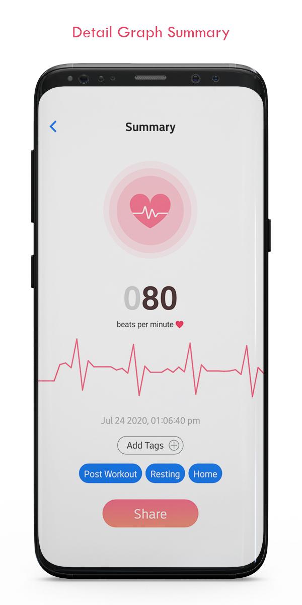 Heartbeat Monitor screen 2