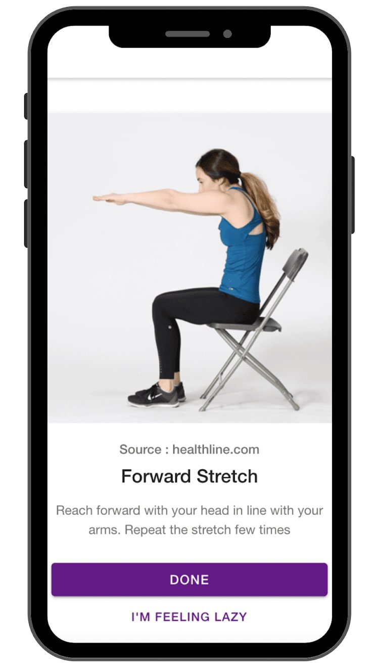 Stretch Reminder screen 2