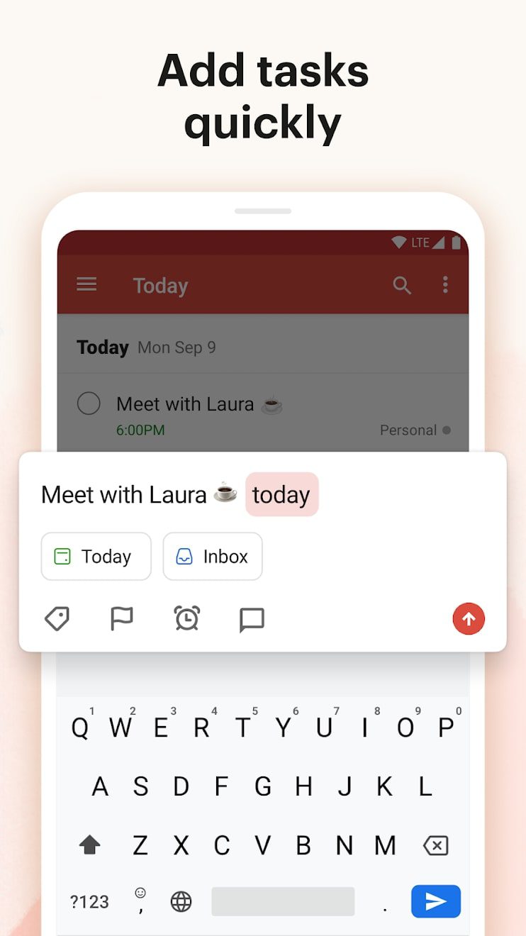 Todoist screen 1