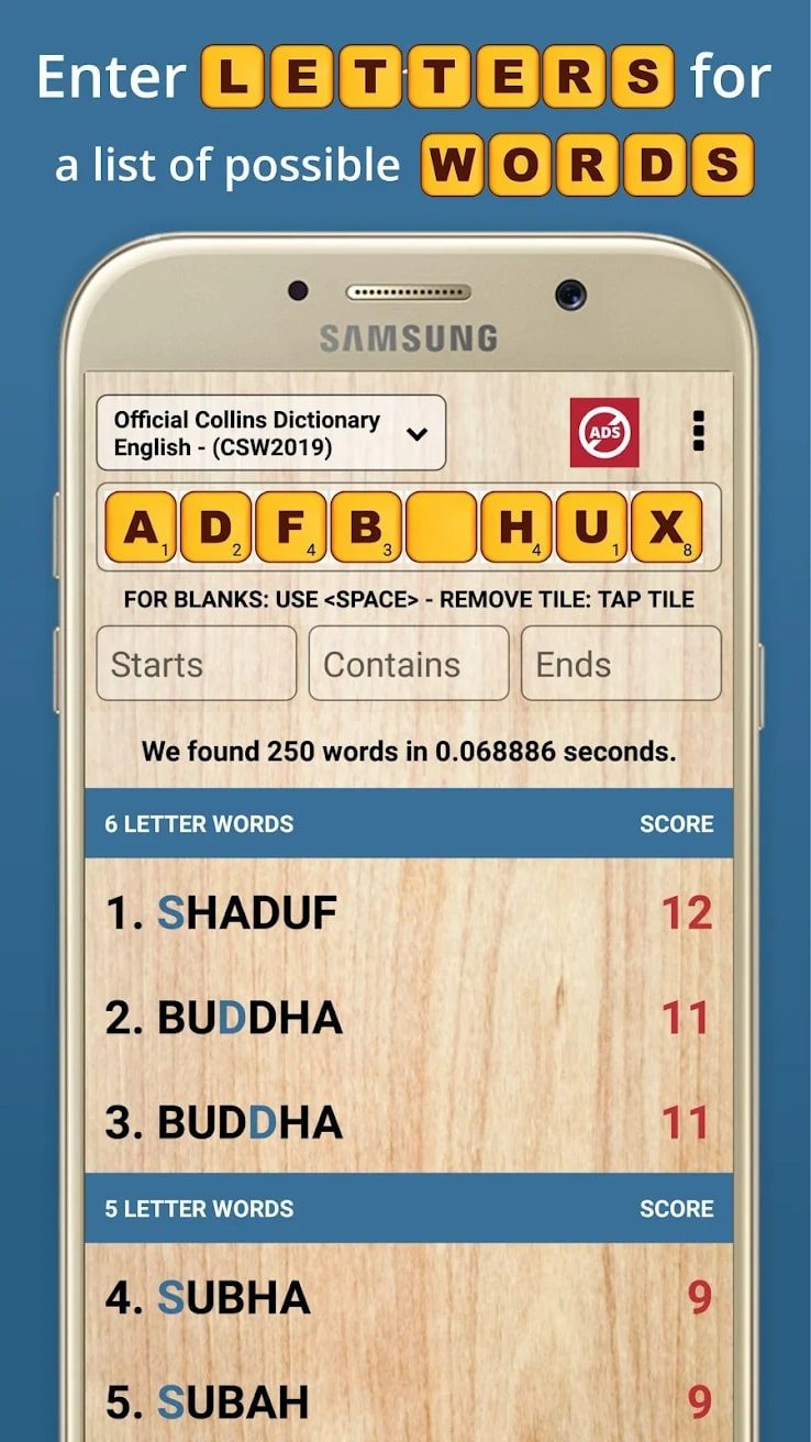 Word Checker screen 2