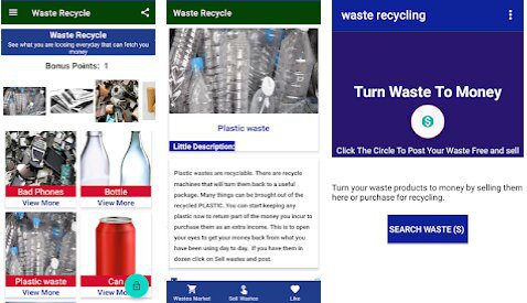 Waste recycling  (Make money)