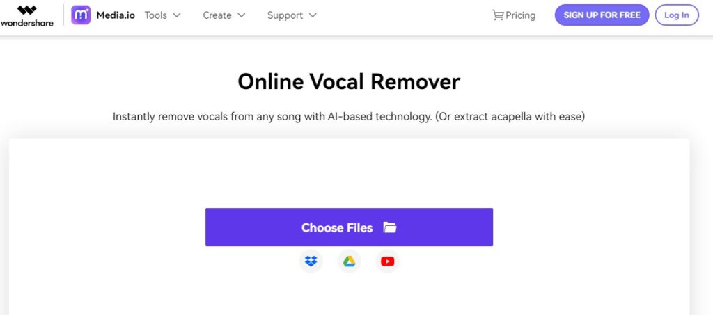 Online Vocal Remover