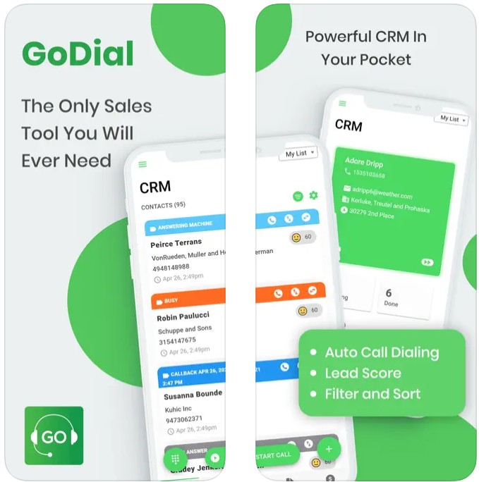 GoDial - Auto Call Dialer CRM1
