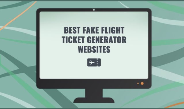 9 Best Fake Flight Ticket Generator Websites